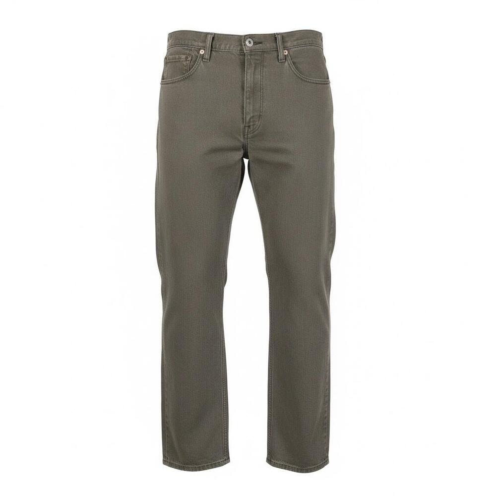 Levis 505 Jeans Mens 36x30 Gray Medium Wash Denim Regular Fit Straight Stretch